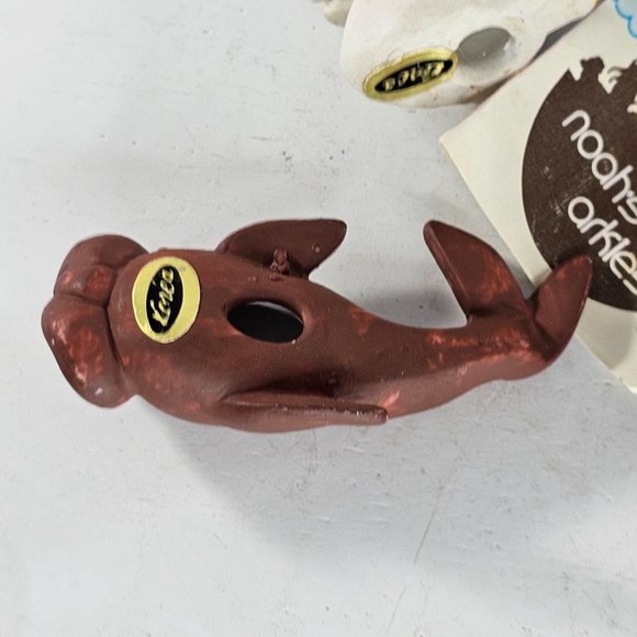 Enesco Noah's Arkies Bev Jamison Miniature Figurine Lot Whale Beaver Goose Fish - Picture 13 of 13